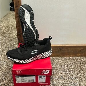 Skechers Black and White Sneakers